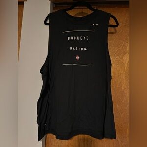 Nike Black Buckeye Nation Ohio State (OSU) Sleeveless Shirt